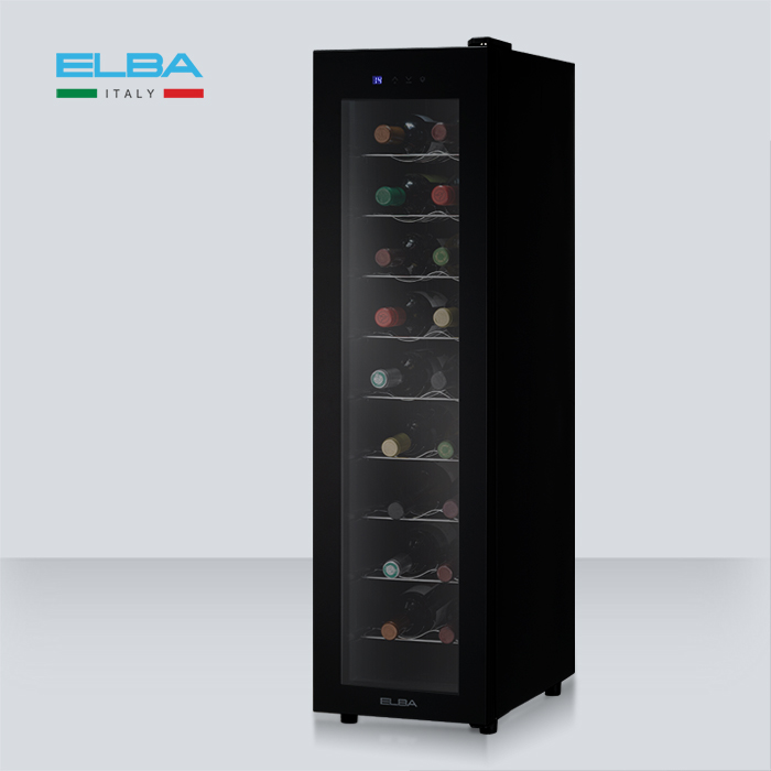 엘바(ELBA) 블랙 슬림 와인셀러 (18병 60리터) EW60T18