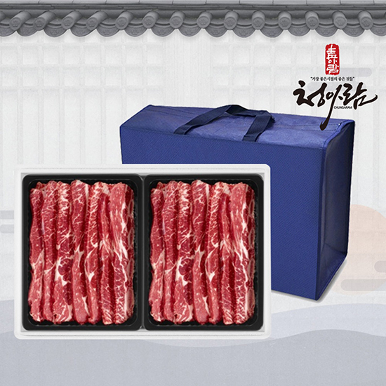 [청아람]1855블랙앵거스 초이스등급 LA갈비 선물세트 2kg