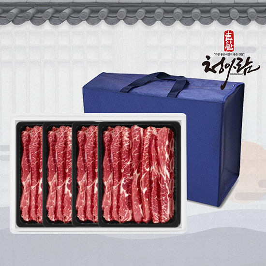 [청아람]1855블랙앵거스 초이스등급 LA갈비 선물세트 4kg