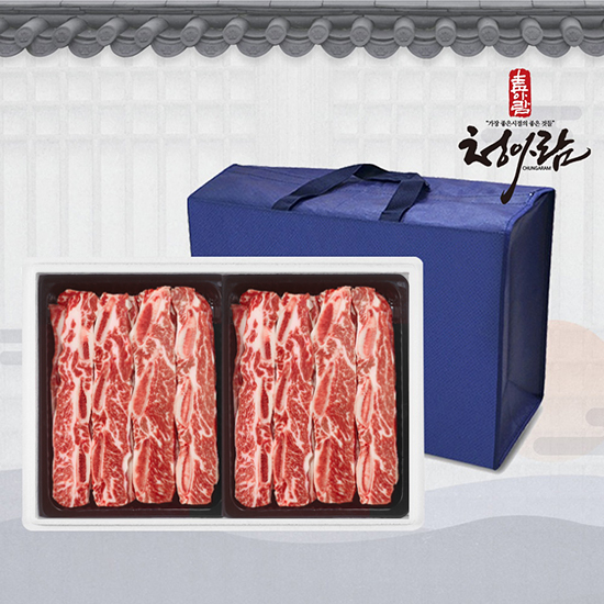 [청아람]프리미엄 하이마블 LA꽃갈비 4.0kg/초이스,678번 사용