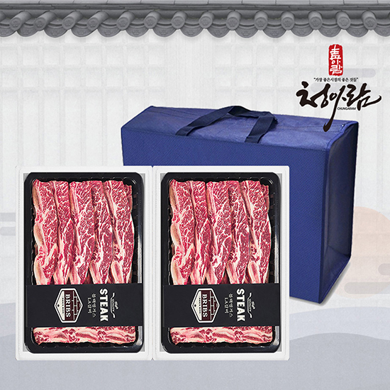[청아람]압도적 두께 1.5cm  미국산 스테이크식 LA갈비 4.0kg/프리미엄 꽃갈비사용