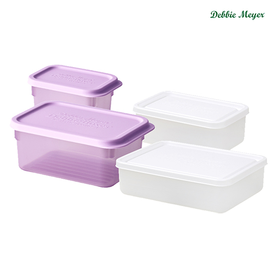 [데비마이어] 데비박스 혼합 선물세트 2호(라밴더퍼플(냉장) 245ml 1개, 570ml 1개, 스노우 화이트(냉동) 300ml 1개, 600ml 1개)