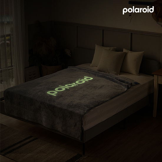 [폴라로이드] 문라이트 극세사 담요(이불 겸 패드)