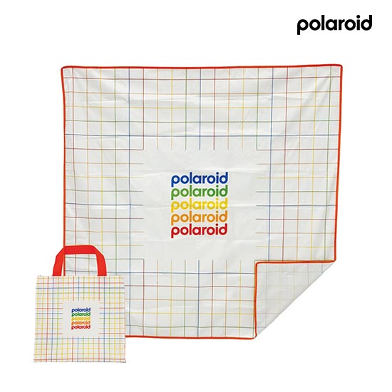 [폴라로이드] 로지 캠핑 피크닉매트 방수 휴대용 돗자리 아이보리