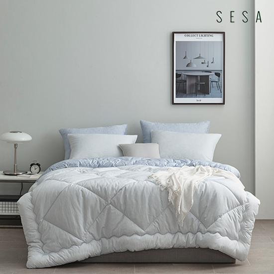 [세사] 프렌치오브 알러지케어 차렵베게세트 Q_차렵이불1매+베개커버 2매