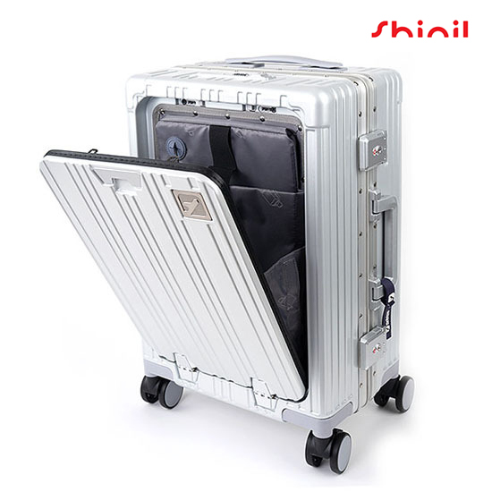 [신일전자 SAYES] 페르모 알루미늄 프레임 캐리어 20인치 기내용 앞문 오픈형