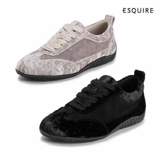 [에스콰이아] 여성 셀리 벨벳 스니커즈  DWBS960_961 (택1)