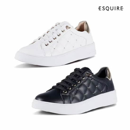 [에스콰이아] 여성 퀼팅 스니커즈 DFHZ923_924 (택1)