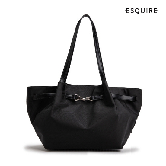 [에스콰이아] 여성 아벨로 나일론 숄더백 EIESHB798BK