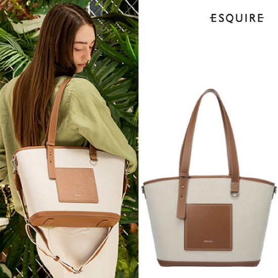 [에스콰이아] 여성 케이트 카바스 쇼퍼백 EIDFHB069IV