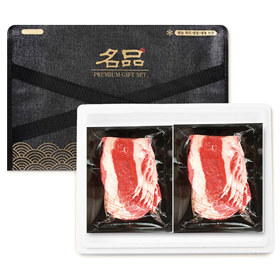 [주니푸드] 미국산 탑초이스등급 우삼겹 300g + 300g 선물세트