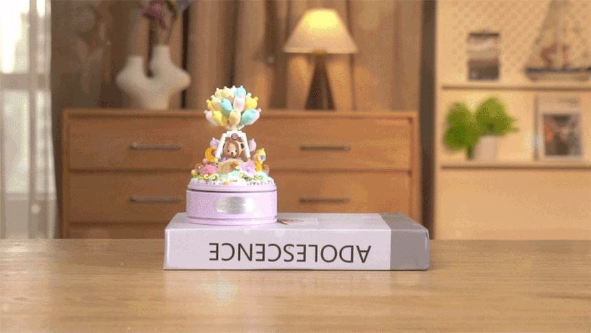 YKO 테디베어 오르골 미니 블럭 DIY 블록 만들기 모형 취미 상세 이미지 3